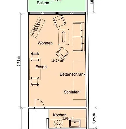 Alte Teestube 48 Апартаменты Нордерней